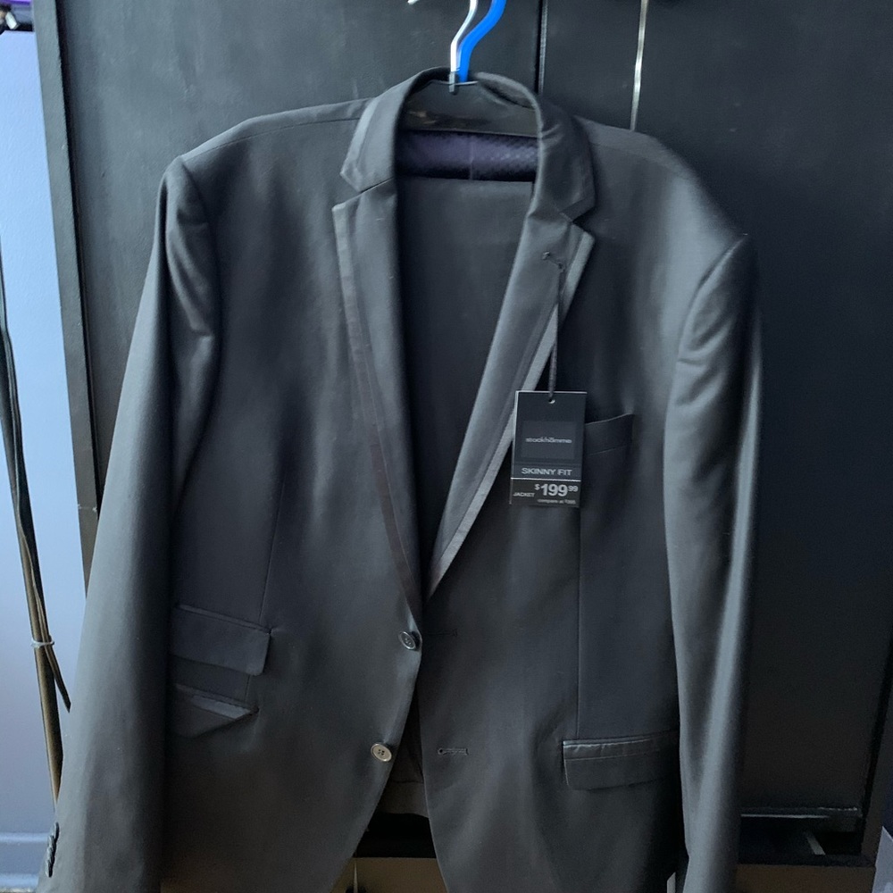 2pc men’s black suit